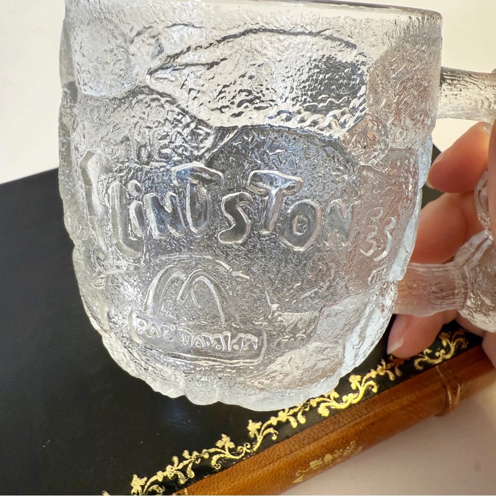 Vintage McDonald’s The Flintstones Lot of 3 Collectible Glass Mugs circa 1993
